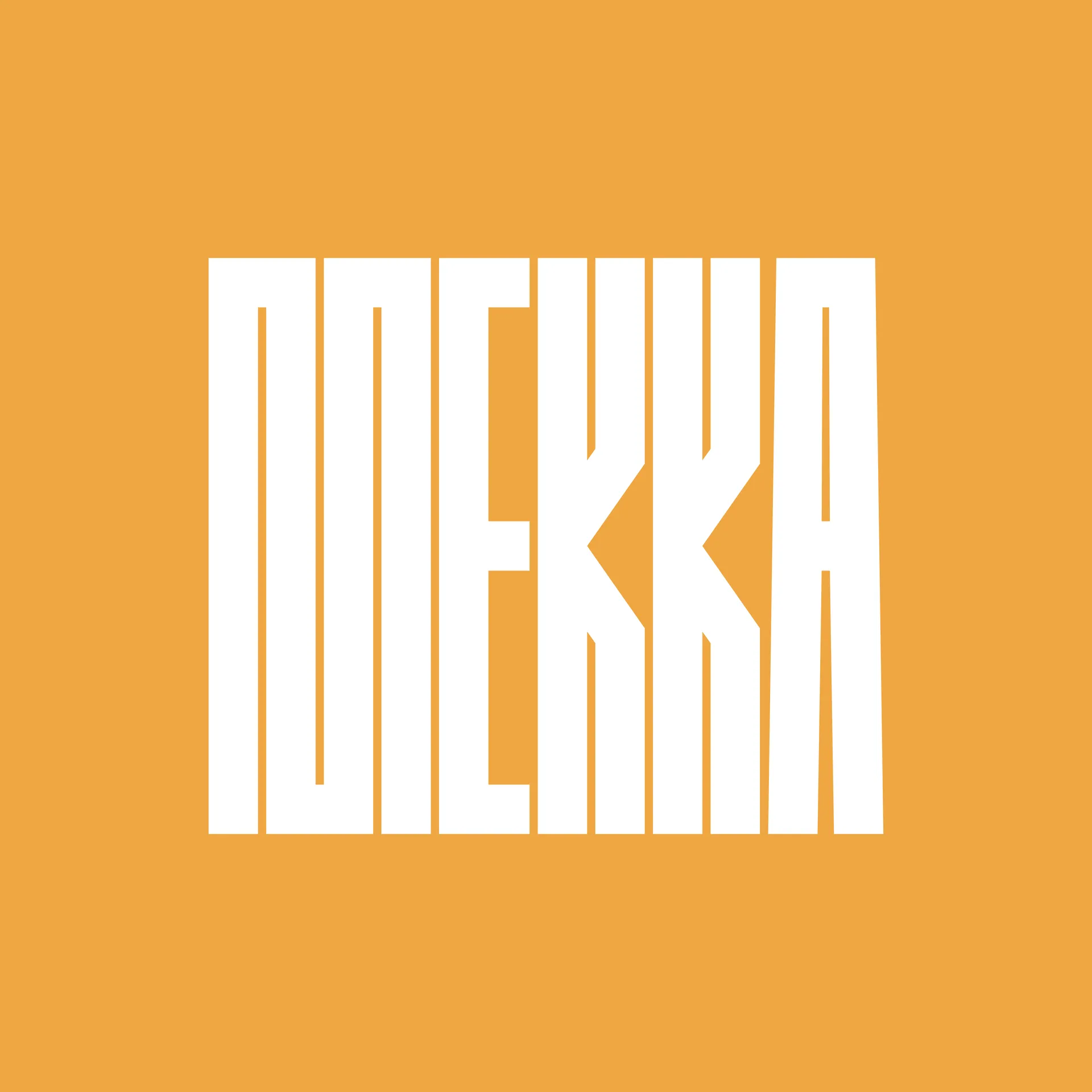 Animations pour le sortie de la police de caractères Mekka, dessinée par Corentin Noyer