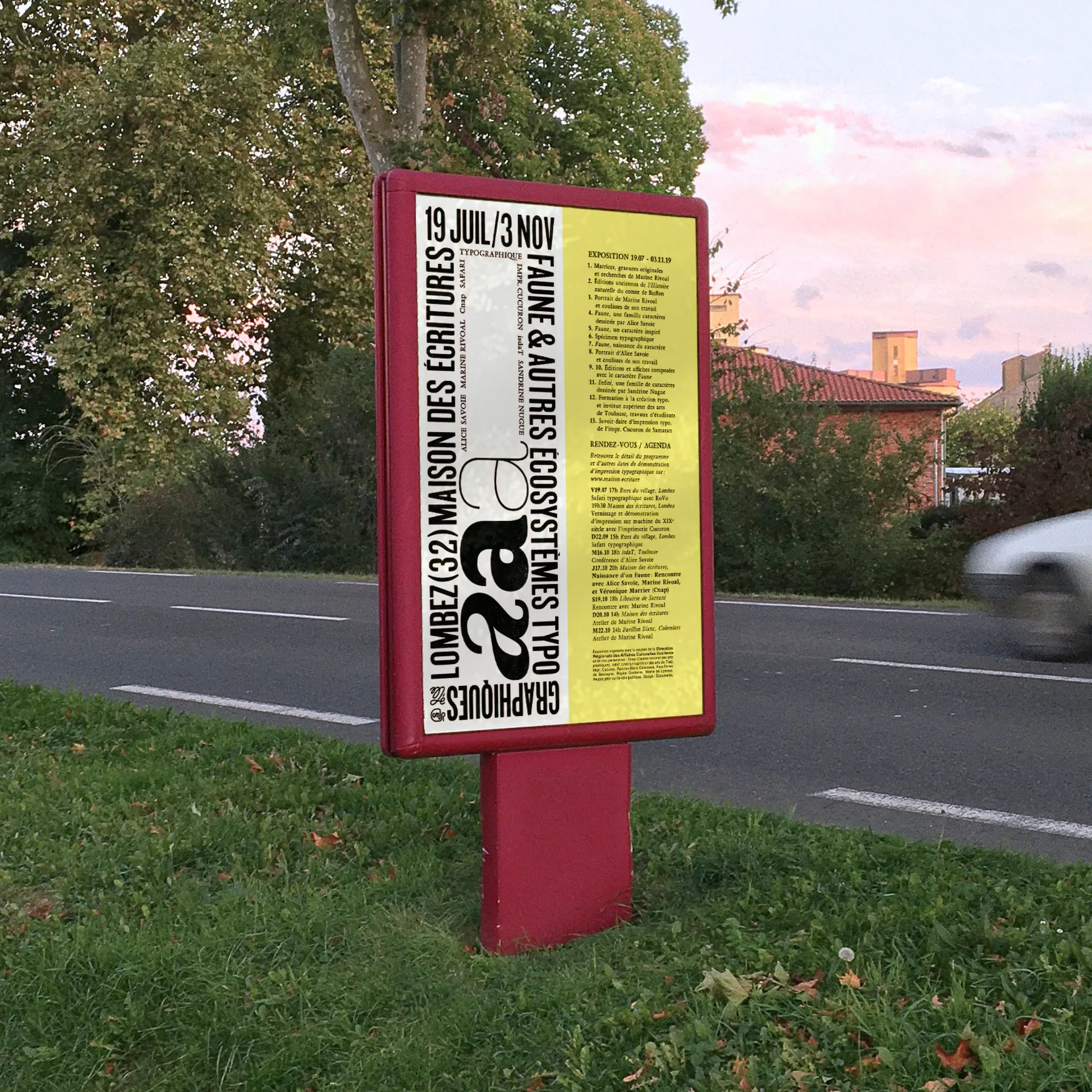 Exposition *Faune et autres écosystèmes typographiques*