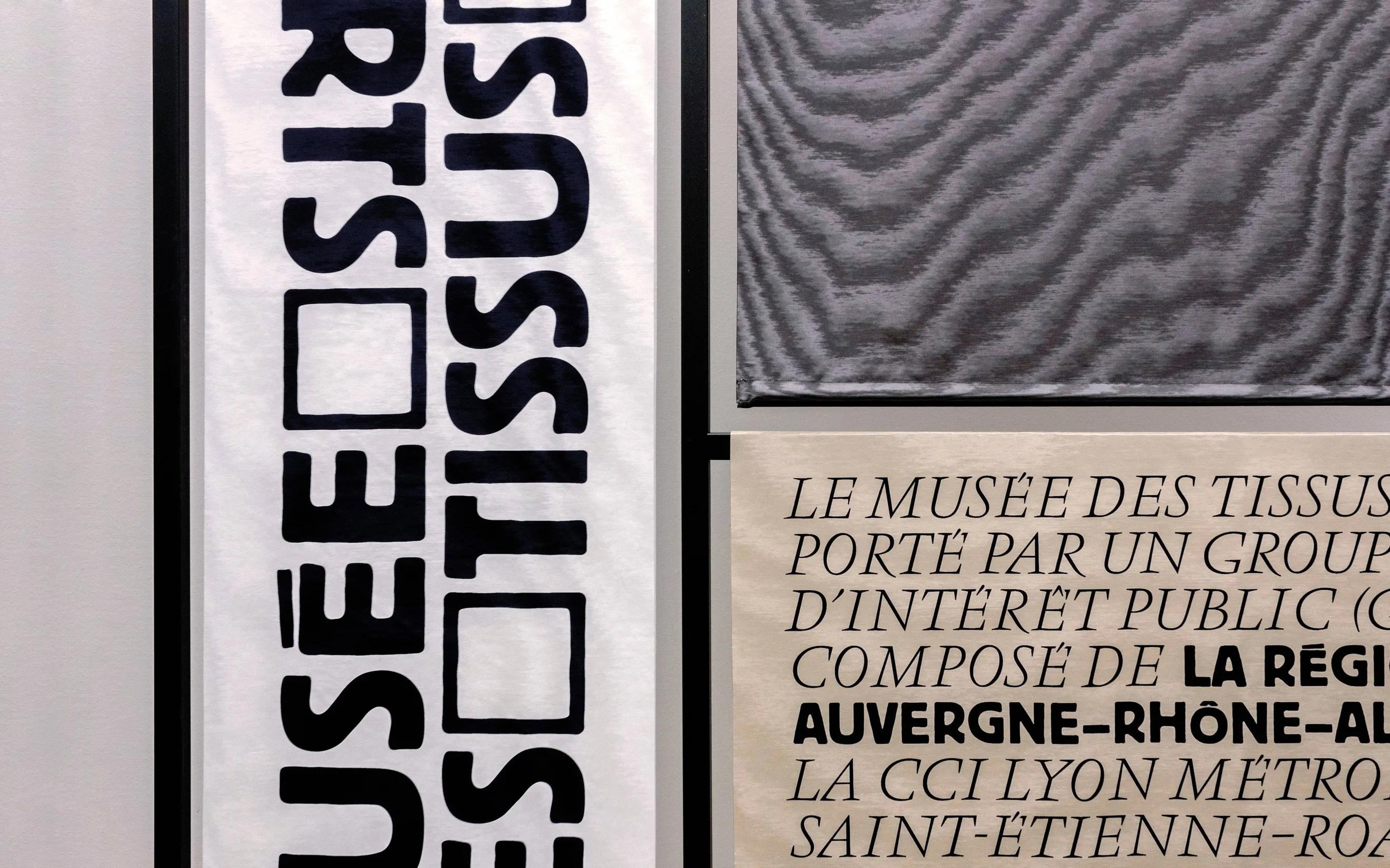 Identité graphique institutionnelle du Musée des Tissus de Lyon — design de communication pour musée régional, graphiste freelance Occitanie