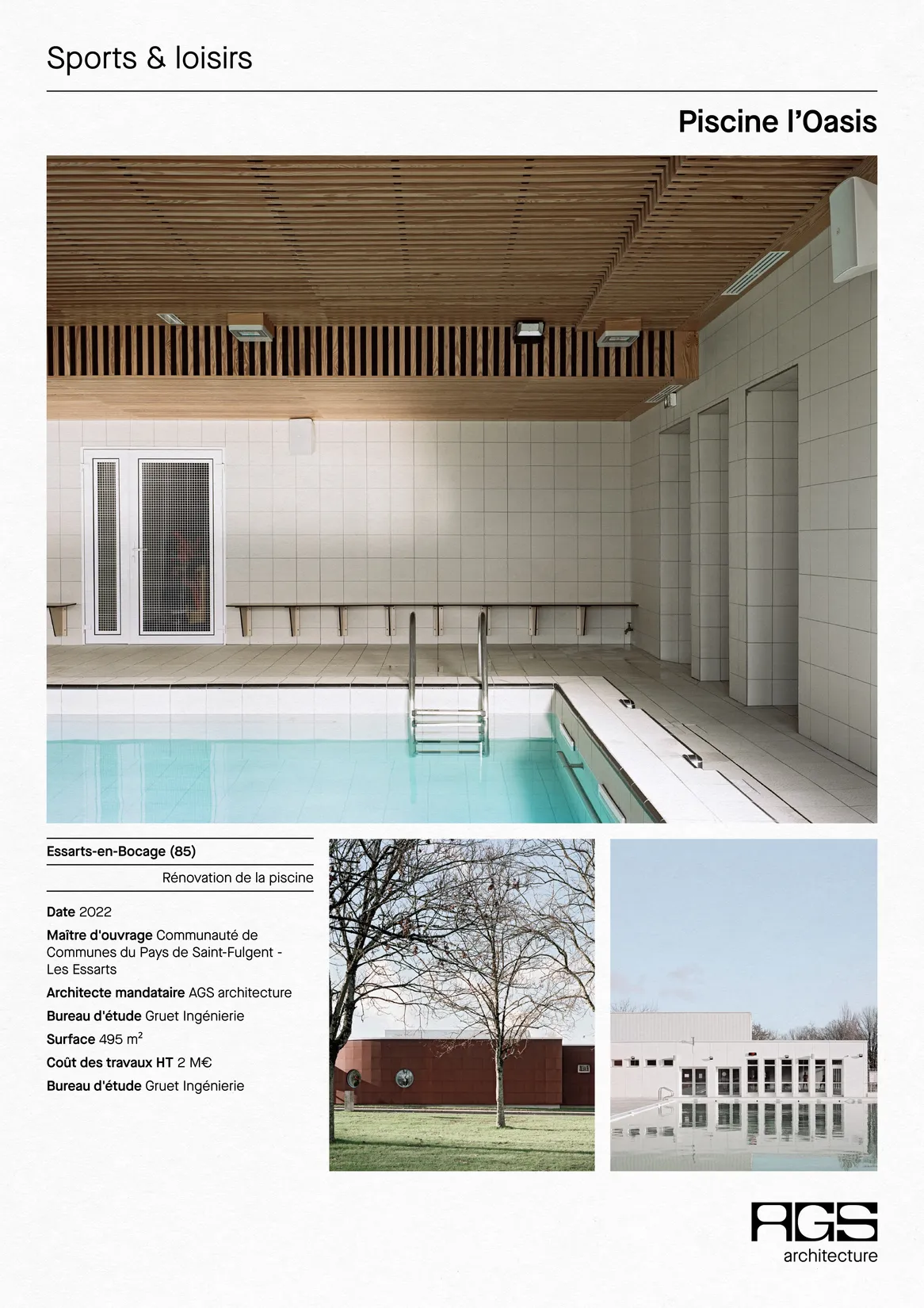 Site internet et gabarits de documents pour AGS Architecture