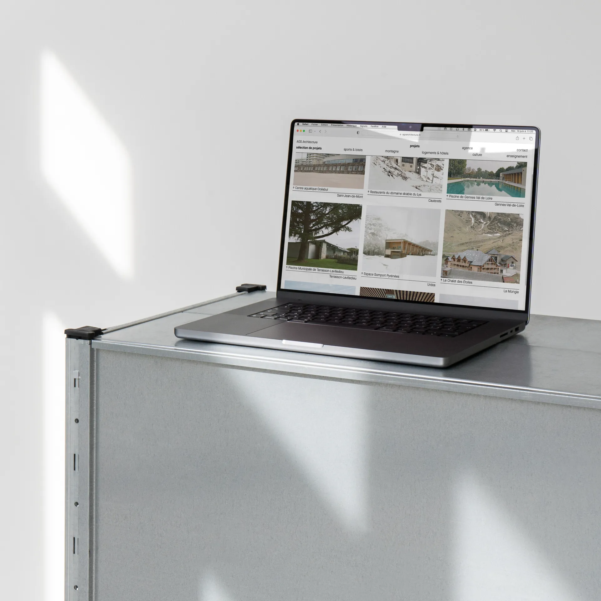 Site internet et gabarits de documents pour AGS Architecture